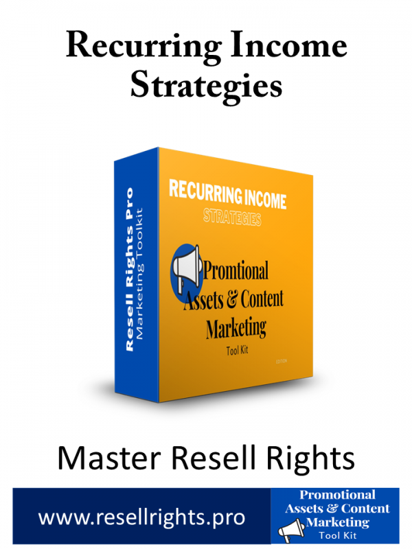 Recurring Income Strategies -Promotional Assets & Content Marketing Tool Kit-01
